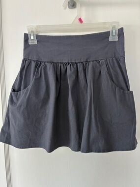 Poetry Women's Mini Skirt in Gray